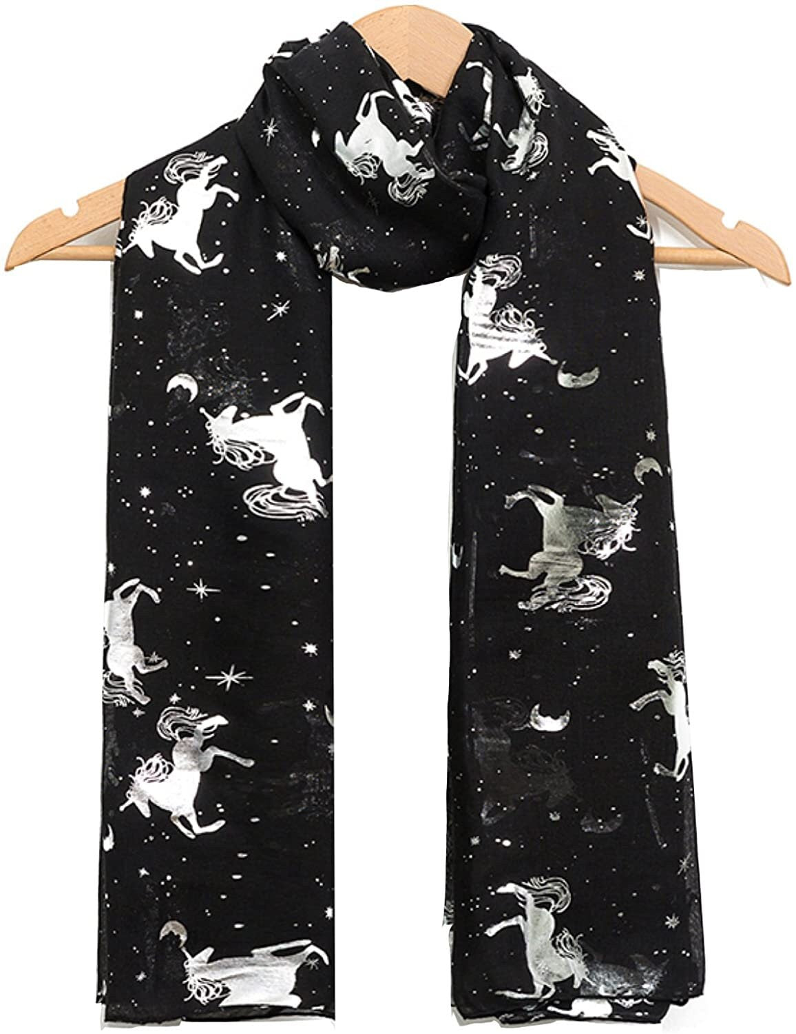 World of Shawls New Celebrity Style Design Glitter Unicorn Scarf Wraps Shawl Soft Scarves Ideal Gift