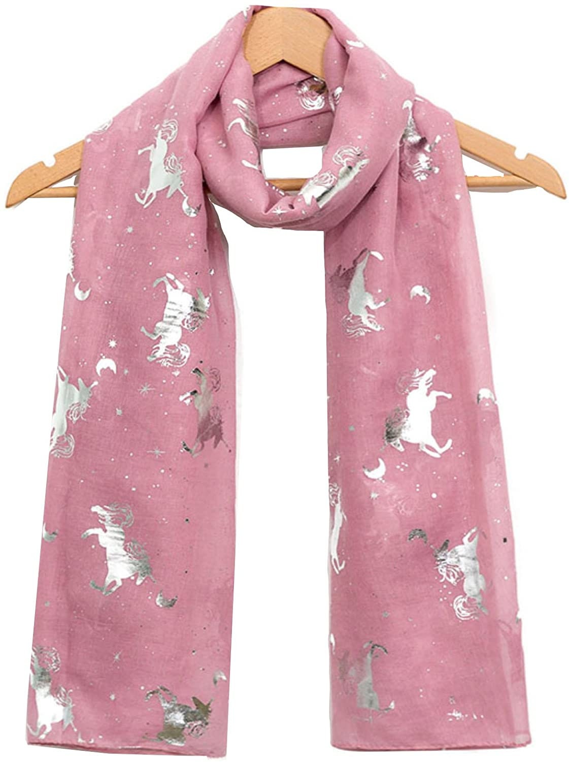 World of Shawls New Celebrity Style Design Glitter Unicorn Scarf Wraps Shawl Soft Scarves Ideal Gift