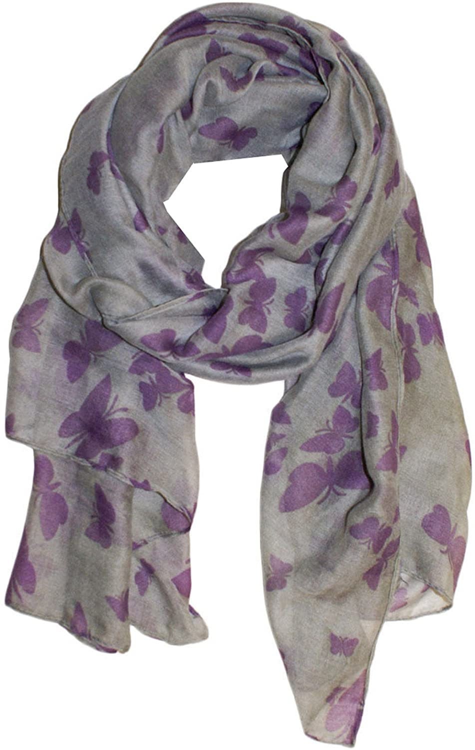 Butterfly Print Scarf, Wrap, Sarong, shawls Ladies Women Girls Celebrity Style Christmas Gift