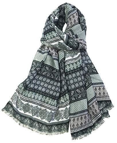 Vintage Bohemian Inspired Boho Style Long Fashion Scarf Scarves Wrap Shawl For Women Ladies By World Of Shawls(b07kqj59n2)