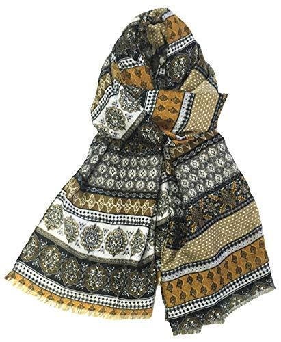Vintage Bohemian Inspired Boho Style Long Fashion Scarf Scarves Wrap Shawl For Women Ladies By World Of Shawls(b07kqj59n2)