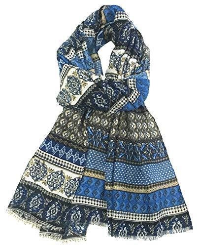 Vintage Bohemian Inspired Boho Style Long Fashion Scarf Scarves Wrap Shawl For Women Ladies By World Of Shawls(b07kqj59n2)