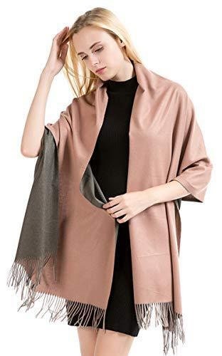 Soft Scarf Womens Ladies Unisex Reversible Two Sided Shawl Wrap Blanket Cashmere Feel 11 Colours Winter Special By World Of Shawls