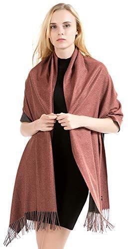 Soft Scarf Womens Ladies Unisex Reversible Two Sided Shawl Wrap Blanket Cashmere Feel 11 Colours Winter Special By World Of Shawls