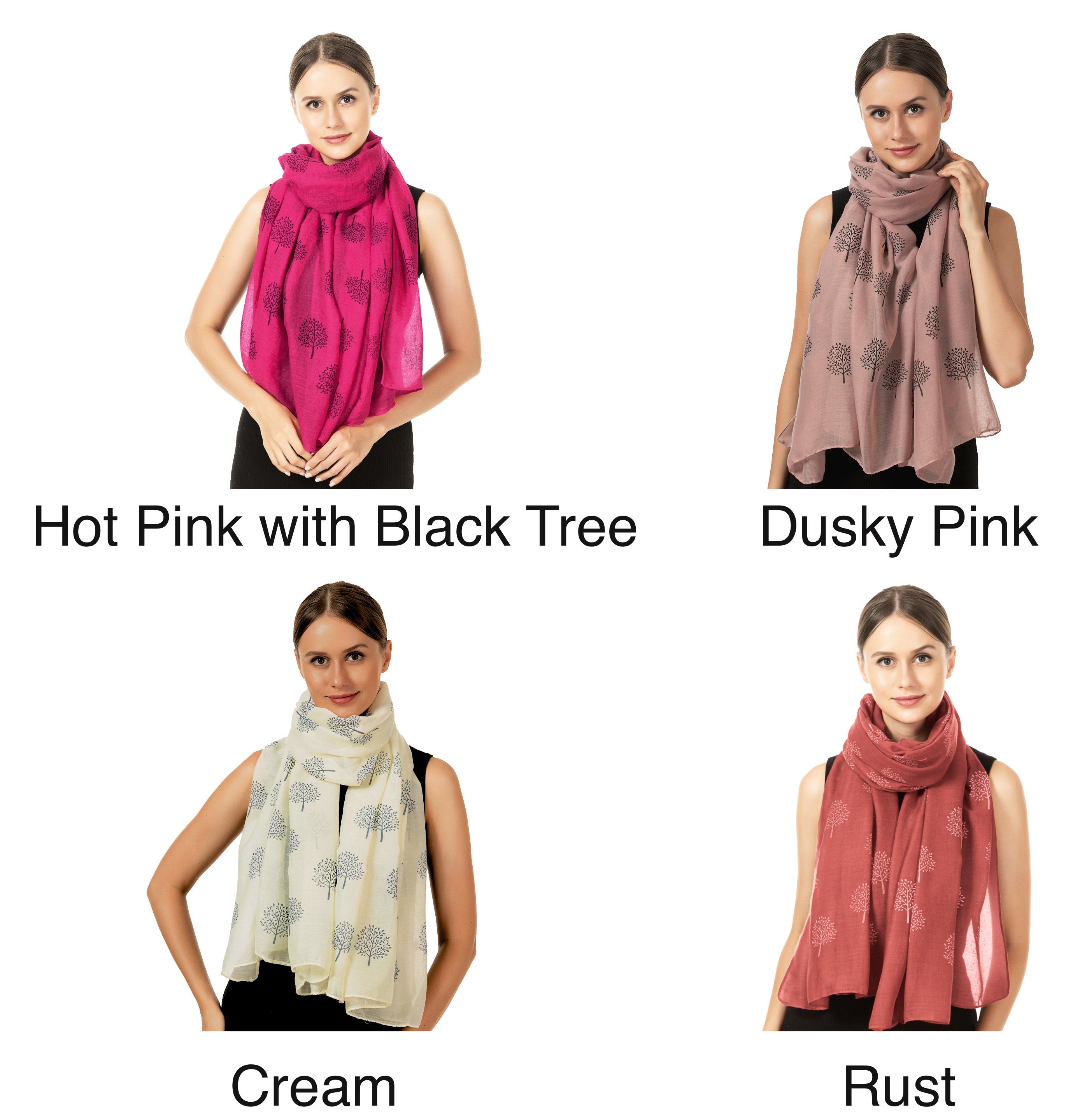 Mulberry Tree Print Fashion Scarf Shawl Wrap Women Ladies Long