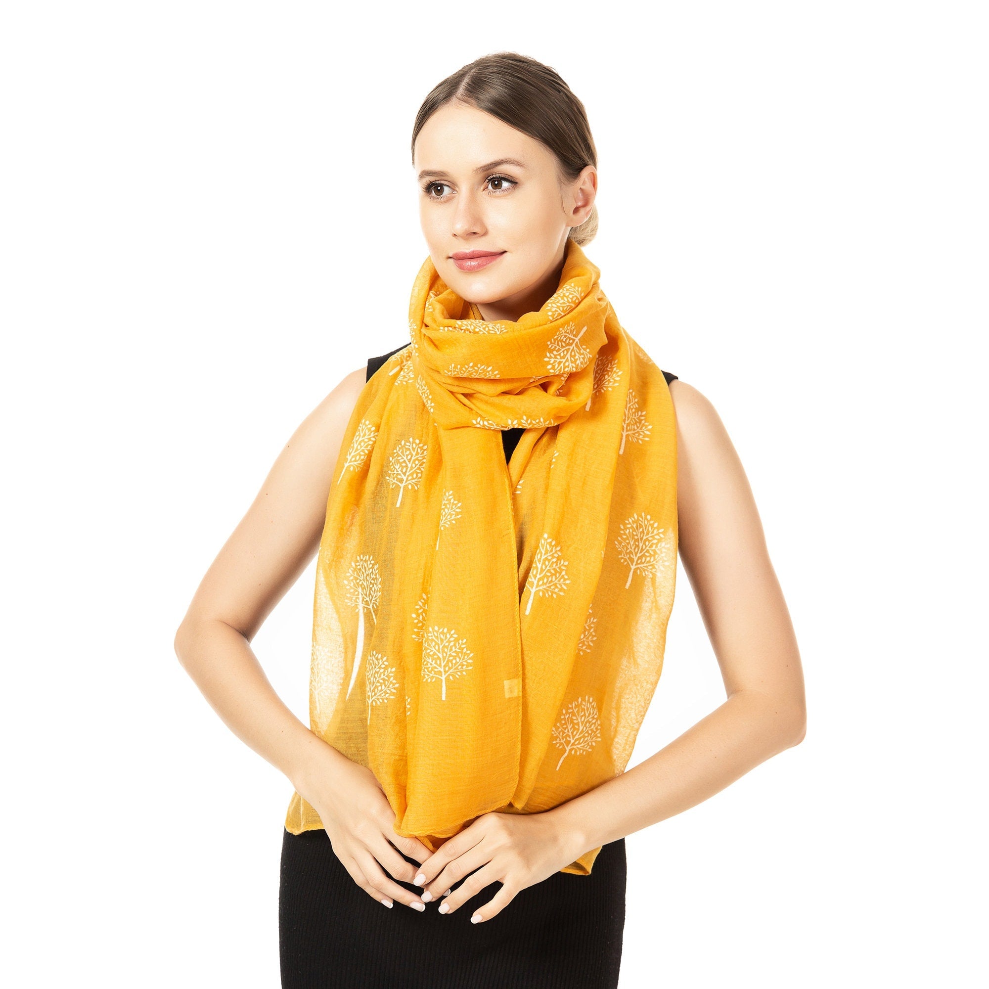 Mulberry Tree Print Fashion Scarf Shawl Wrap Women Ladies Long