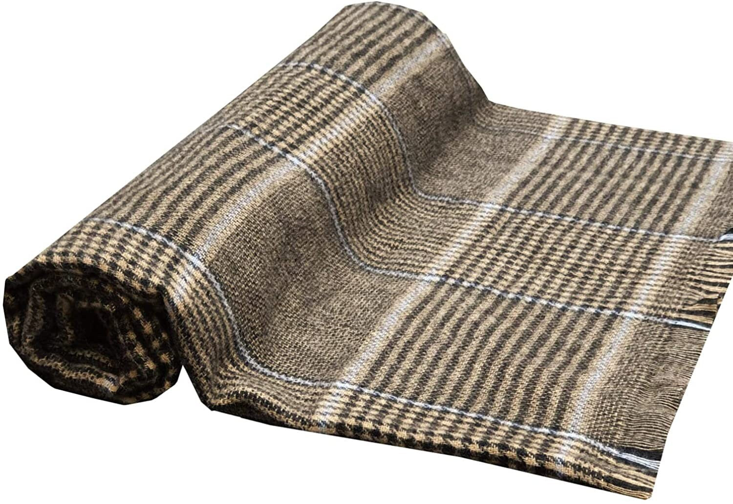 World of Shawls WINTER WARMER Thick Large Plaid Check Design Fashion Scarf Blanket Wrap Unisex