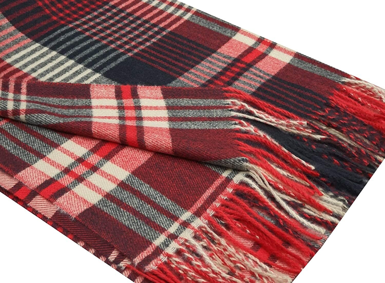 World of Shawls WINTER WARMER Thick Large Plaid Check Design Fashion Scarf Blanket Wrap Unisex