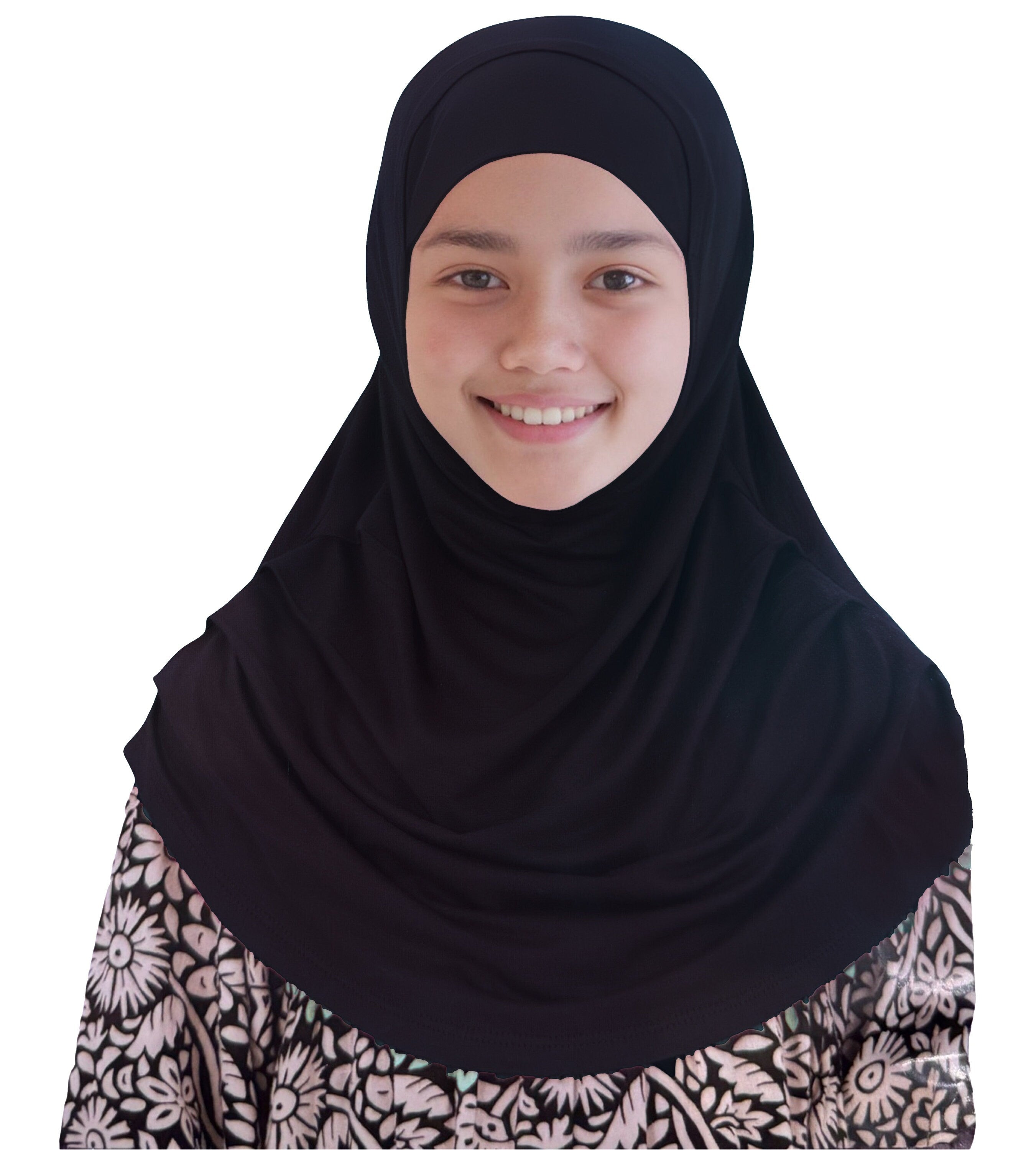 New Pleated Children Kids Girls Instant Hijab Eid Ramadan Mosque Hijab