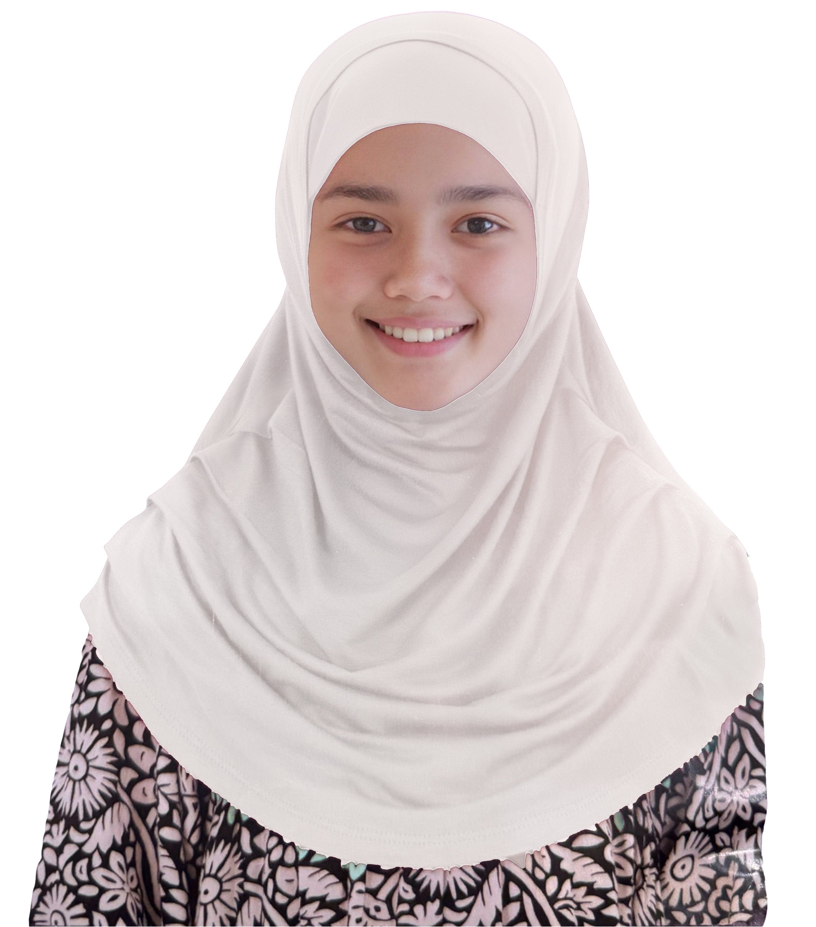 New Pleated Children Kids Girls Instant Hijab Eid Ramadan Mosque Hijab
