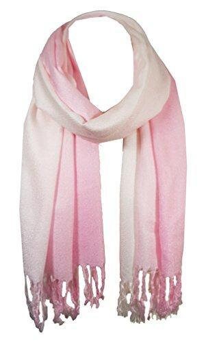 World Of Shawls Soft Fusion Pashmina Shawl Wrap Scarf (fused Pink/ice Pink)