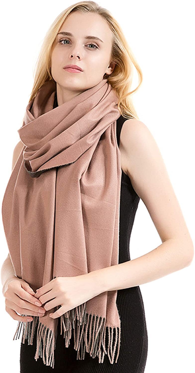 Soft Scarf Womens Ladies Unisex Reversible Two Sided Shawl Wrap Blanket Cashmere Feel 11 Colours WINTER SPECIAL by World of Shawls