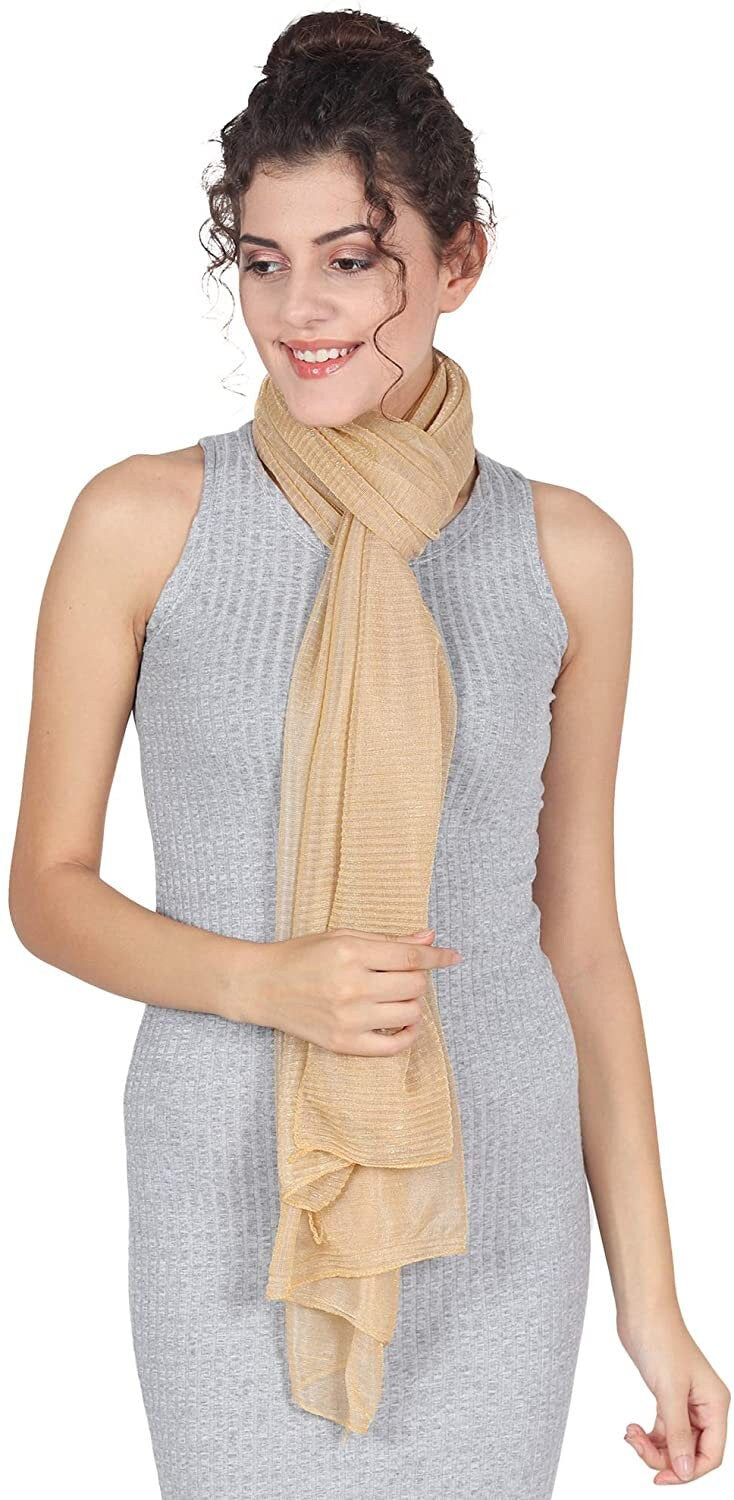 Scarf Wrap for Wedding Evening Shawl Glitter Sheer Bridal Women's Scarves for Prom, Party By World of Shawls