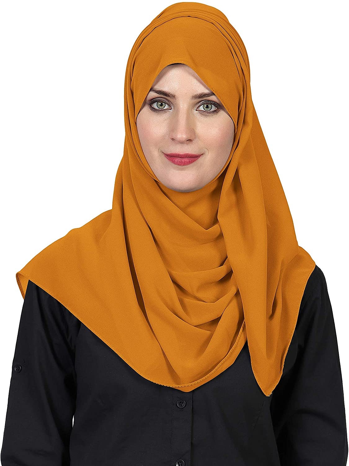 World of Scarfs Soft Chiffon Hijab Scarves Shawls Wraps for Wedding Evening Party Special Occasions Big Size 85 x 180 Cms