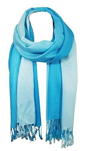 World Of Shawls Soft Fusion Pashmina Shawl Wrap Scarf (fused Turquoise)