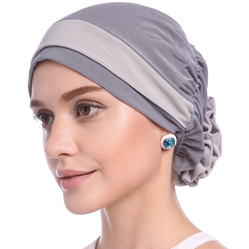 Chemo Hat Stretchy Beanie Bandana Turban Cap Skull Cap Ethnic Head Wrap Hat Headscarf Hair Loss