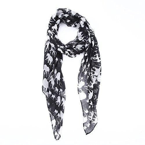 Extra Large Womens Gorgeous Fashion Scarf In Elephant Design/multi Colours