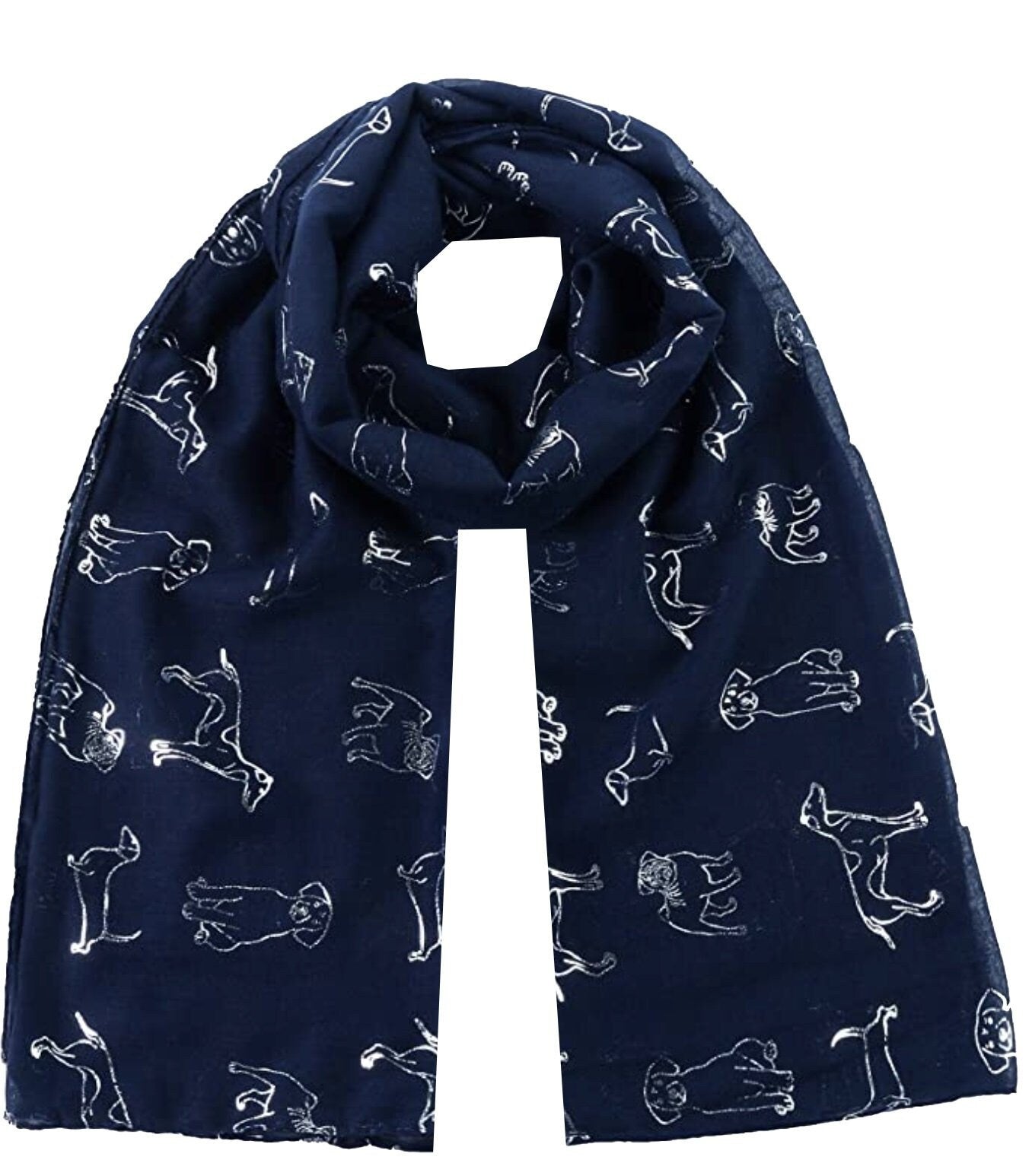 Glitter Dog Print Scarf - All Seasons Lovely Soft Scarf Wraps Shawl Scarves