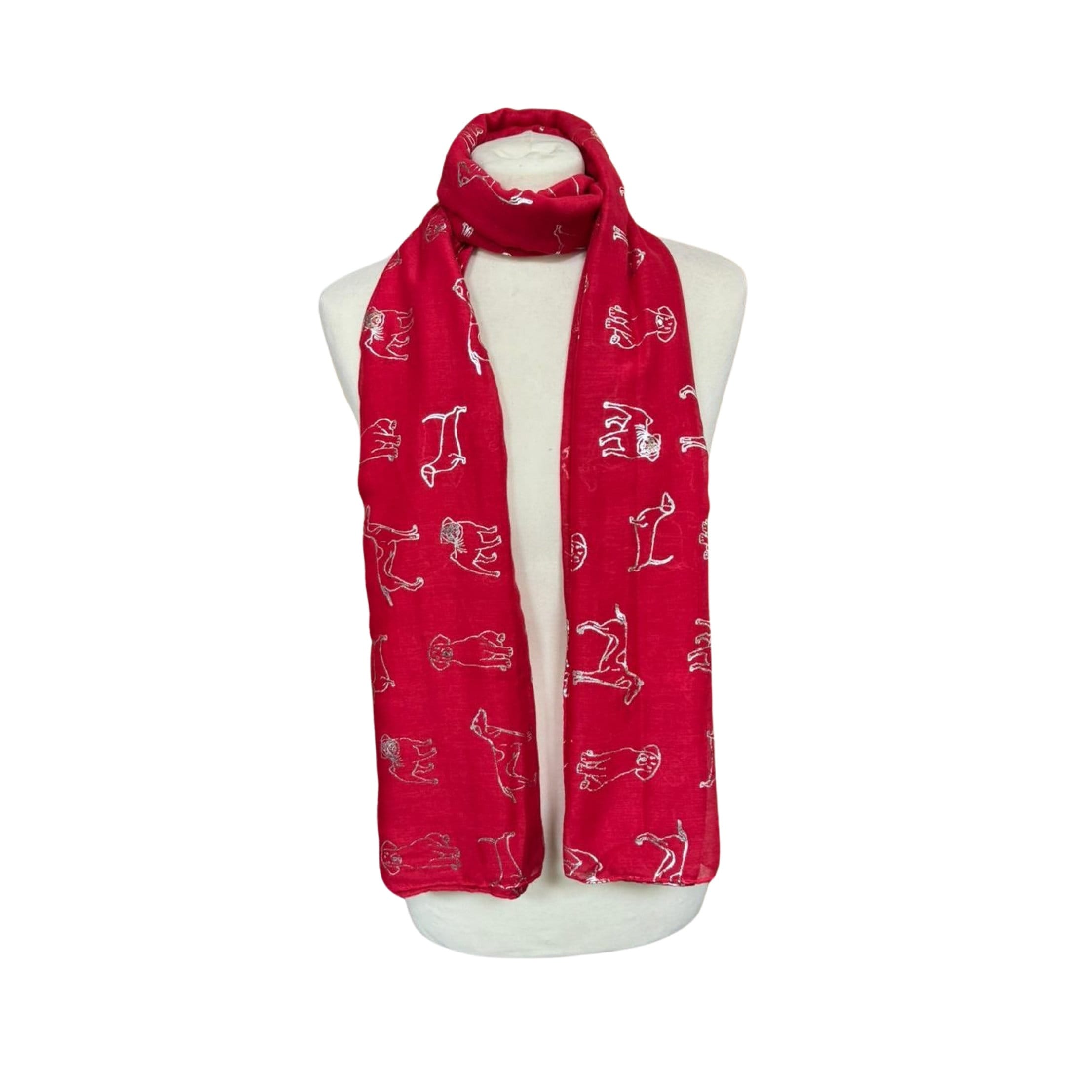 Glitter Dog Print Scarf - All Seasons Lovely Soft Scarf Wraps Shawl Scarves