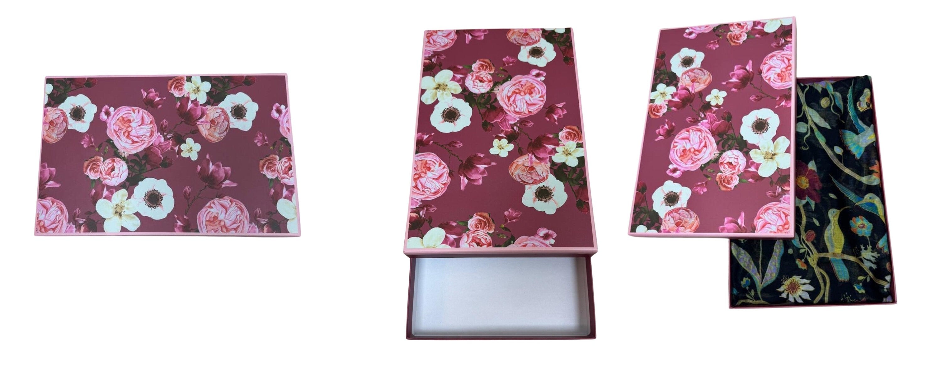 Elegant BABY PINK Mulberry Tree Scarf with Rose Gold Metallic Foil Print Classy Ritzy Scarves Wrap Shawl Ideal Gift