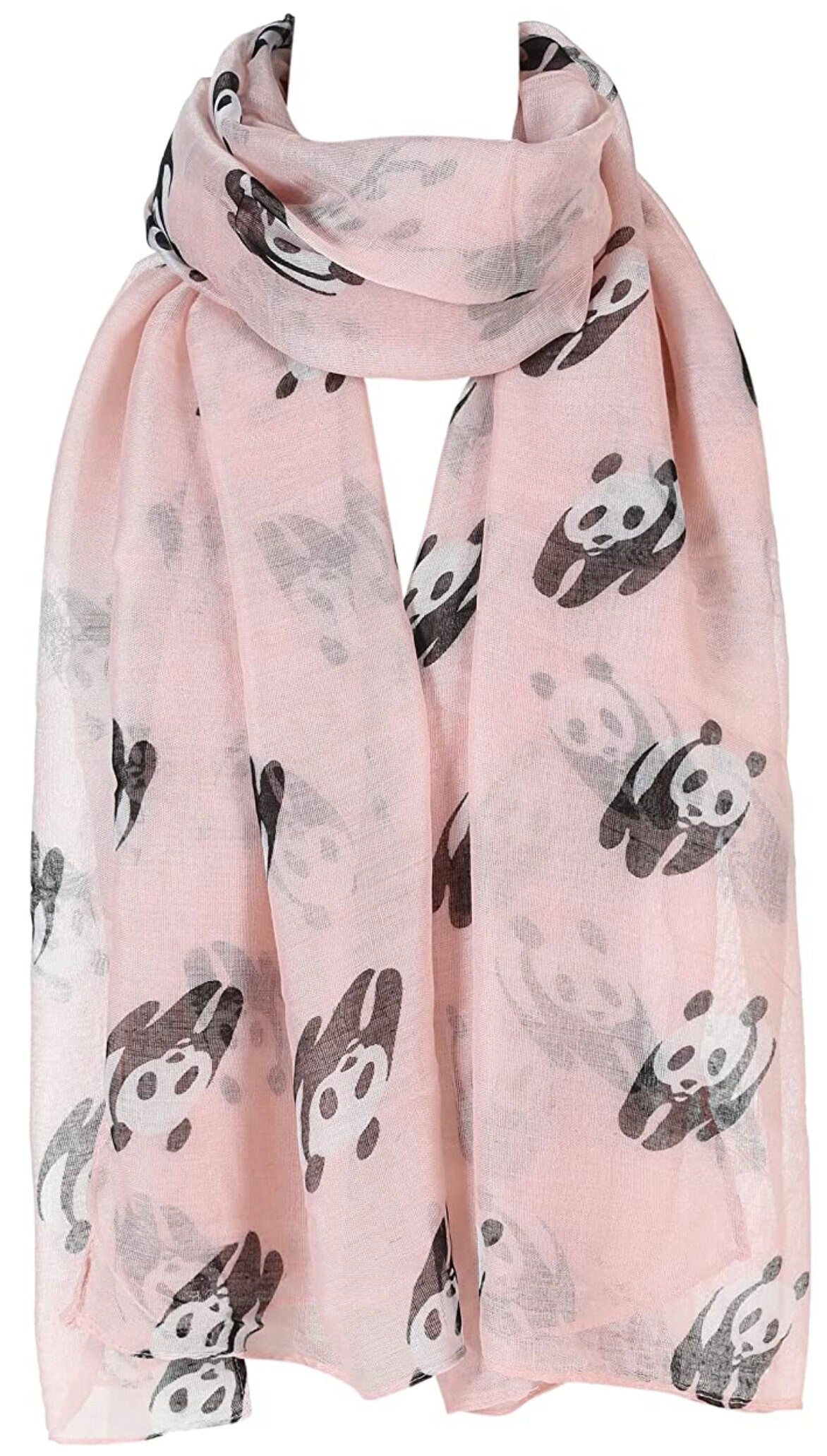 Ladies Women"s Panda Print Scarf Wraps Shawl Soft Scarves