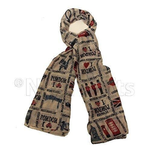 London Icon Street I Love London With British Flag Souvenir Scarves