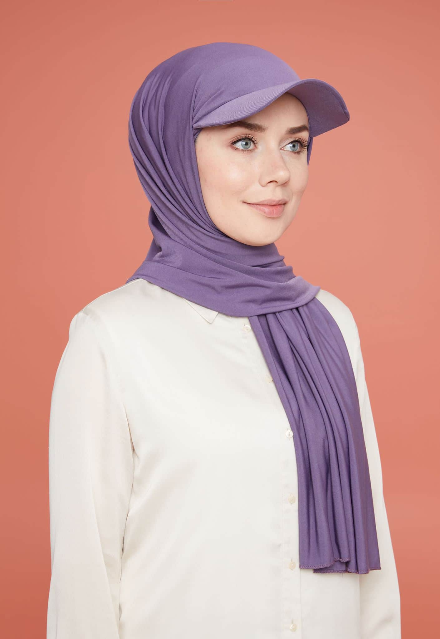 Muslim Women Girls  Jersey Hijab With Base Ball Cap Summer Sports with Hijabs Ready To Wear Instant Sport