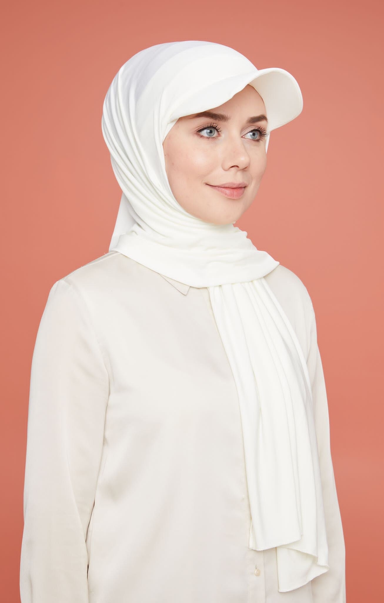 Muslim Women Girls Jersey Hijab With Base Ball Cap Summer Sports with Hijabs Ready To Wear Instant Sport