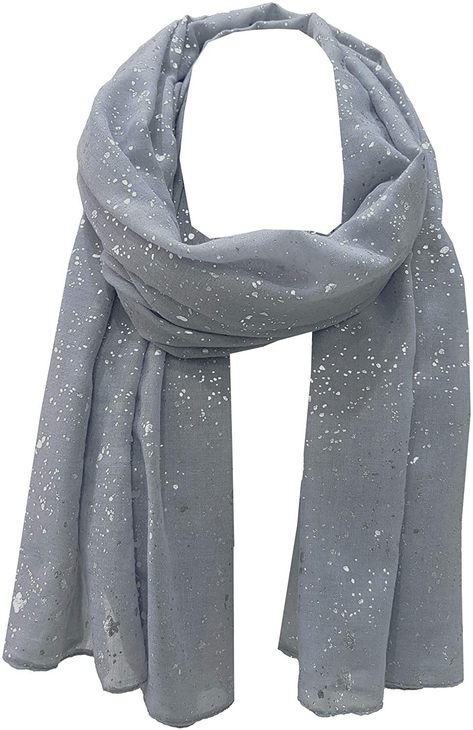 Sparkle Splash Effect Scarf Shawl Wrap for Casual Formal Wedding Prom Party Evening Day Wear