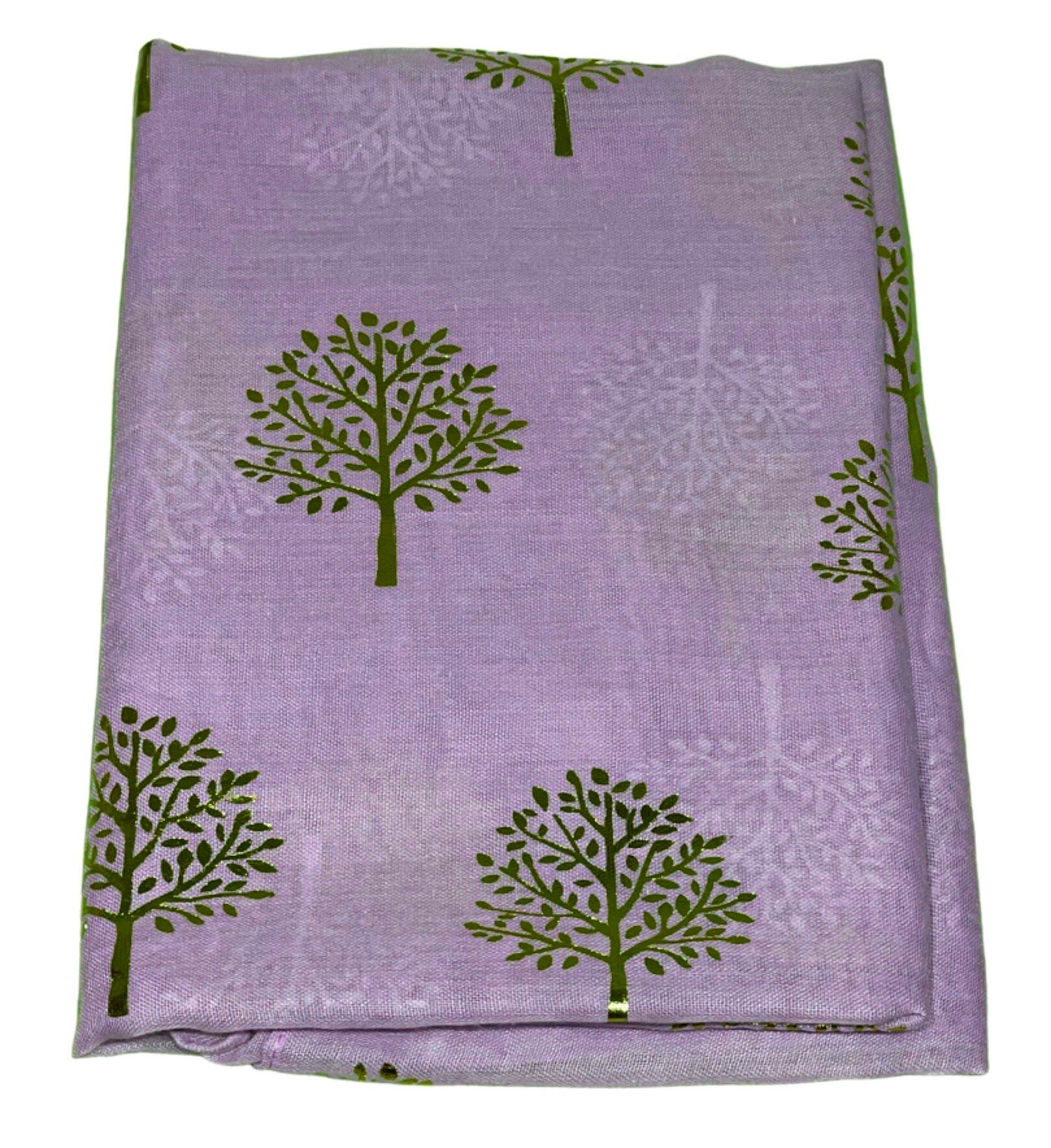 New Elegant Lilac Mulberry Tree Scarf with PINK Metallic Foil Print Classy Ritzy Scarves Wrap Shawl Ideal Gift