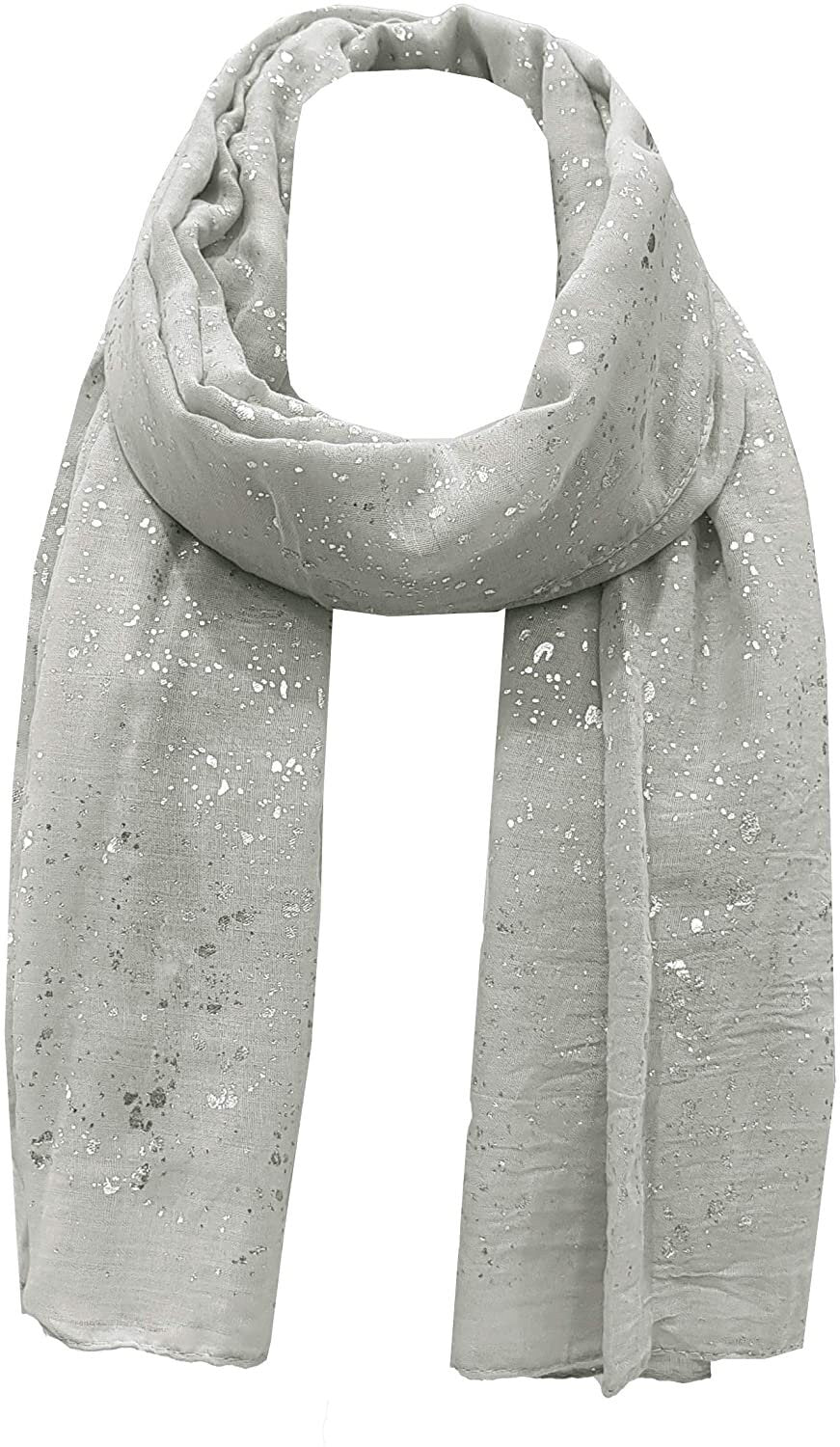 Sparkle Splash Effect Scarf Shawl Wrap for Casual Formal Wedding Prom Party Evening Day Wear