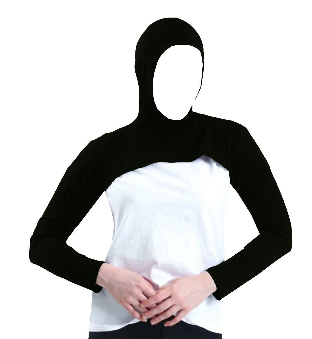 Modest Wear 3 in 1 Head Neck Shoulders Arms Coverage Scarf Hijab Sport Gym Prayer Medical Everyday Wear for Girls Women