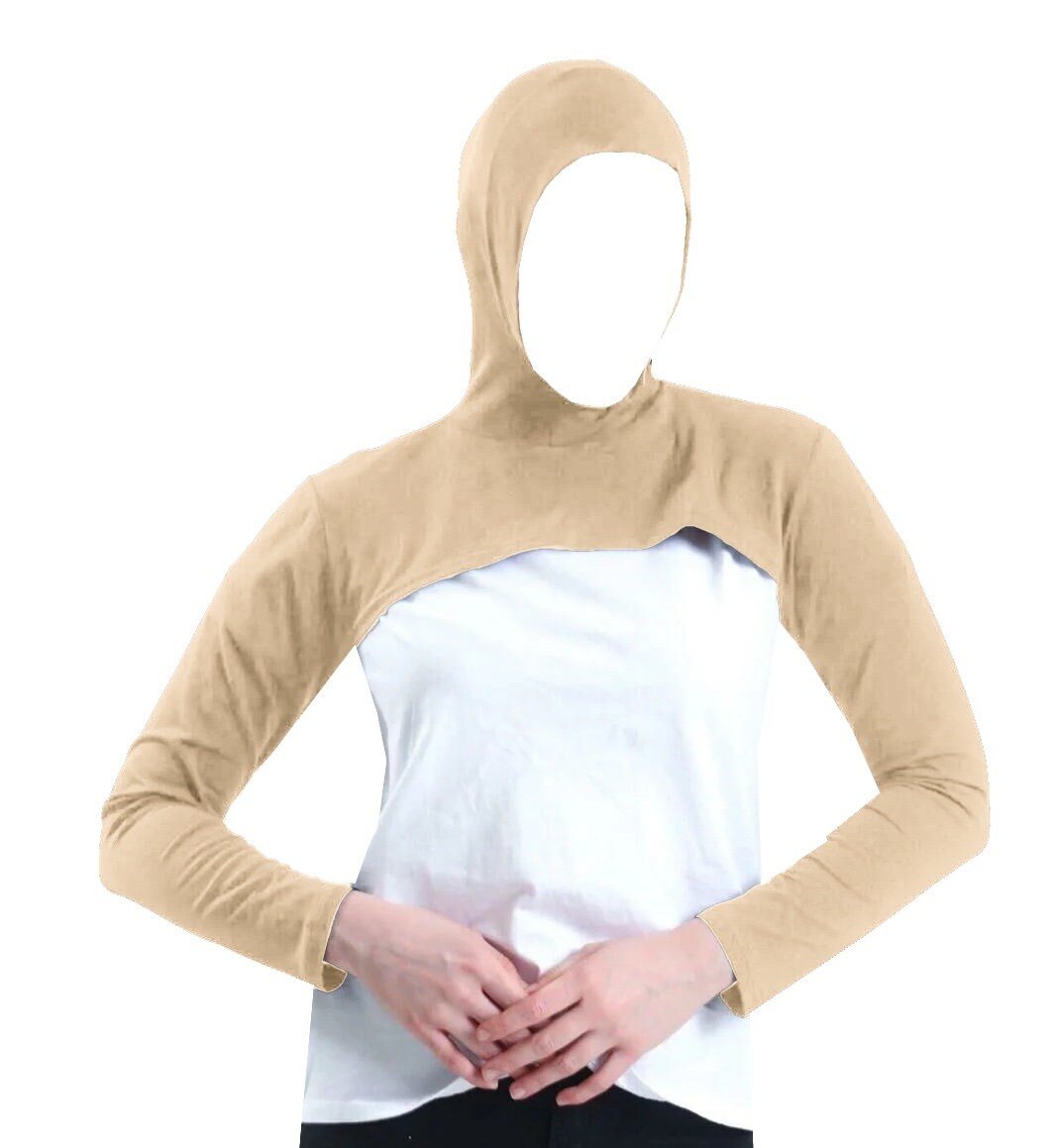 Modest Wear 3 in 1 Head Neck Shoulders Arms Coverage Scarf Hijab Sport Gym Prayer Medical Everyday Wear for Girls Women