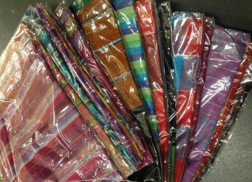 Wholesale/job Lot/pack Of 10 Assorted Stripe Shawls Scarfs Wraps