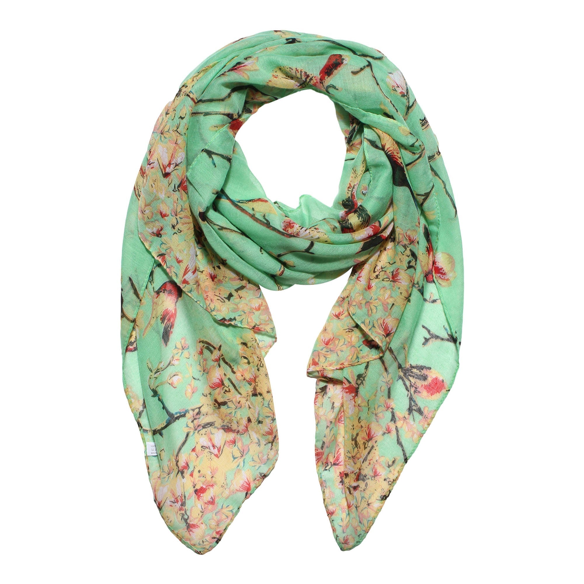Stunning Robin Bird Design Ideal Gift Girls Women Ladies Scarf Scarves Wrap Shawl