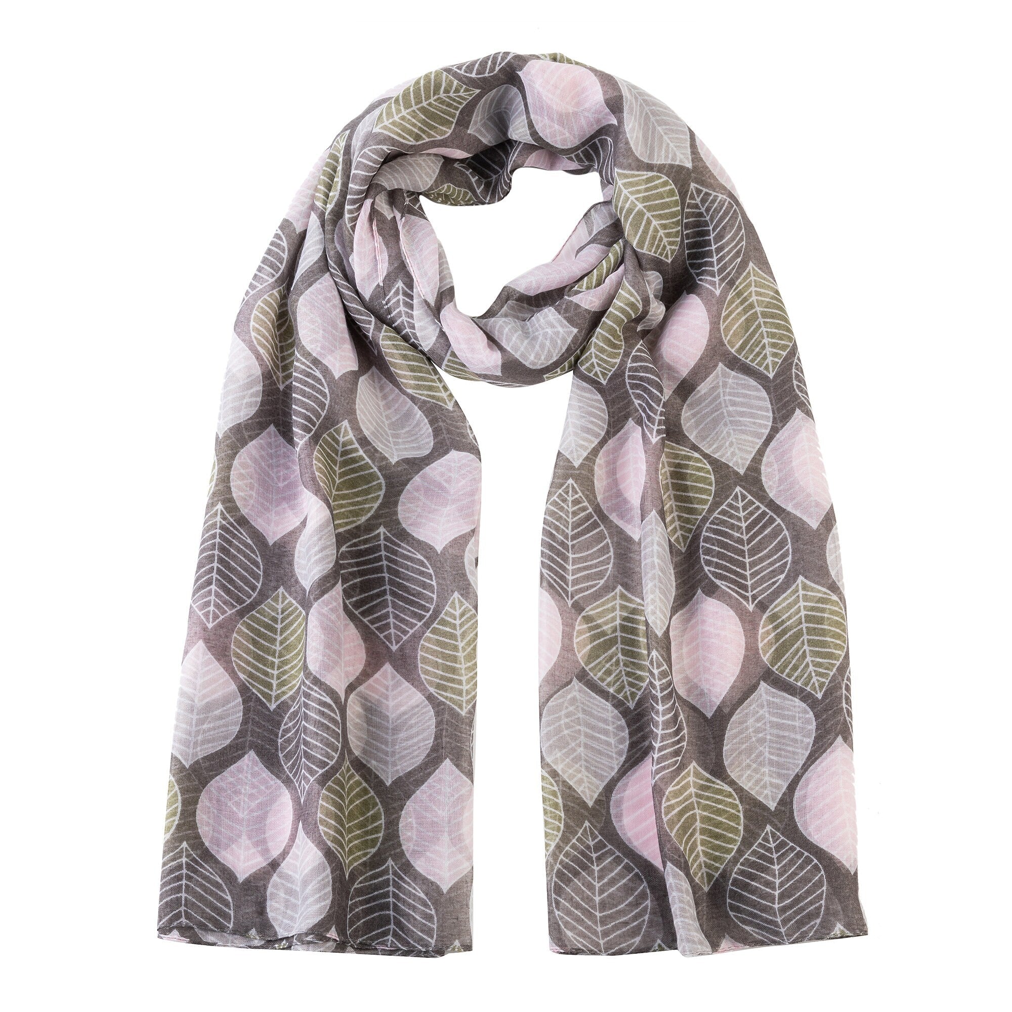 Tree Leaves Print Scarf Women Scarf Shawl Wrap Ladies Long