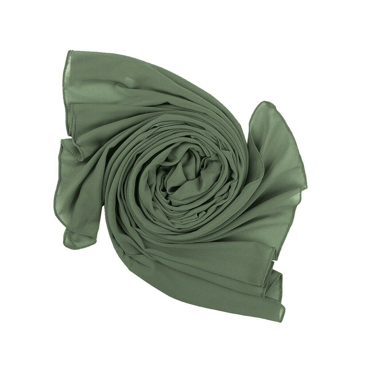 Chiffon Scarf Hijab Wraps Shawl Maxi Plain Premium Quality Size 85cm x 180cm