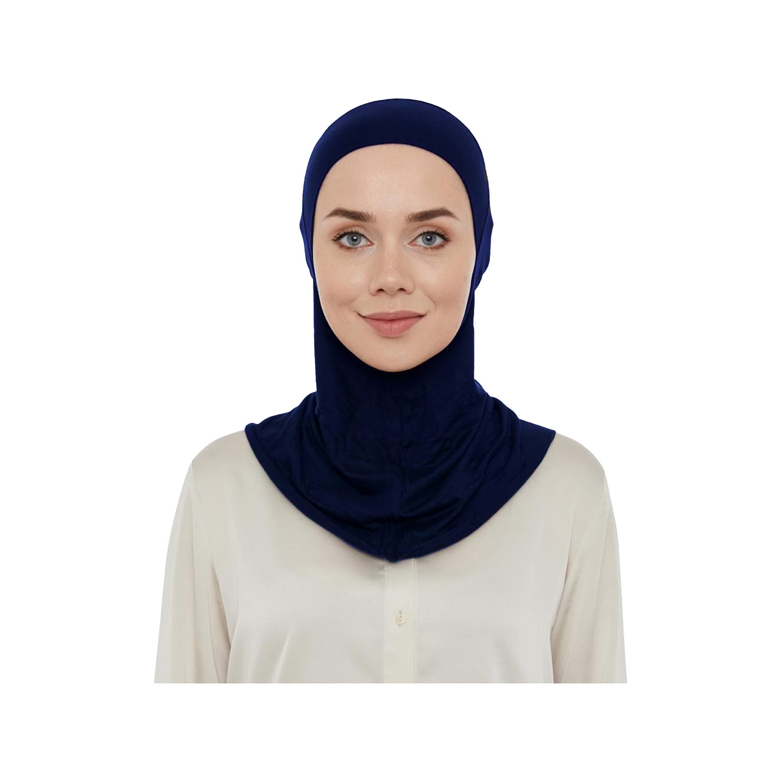 Premium Stretchy Women Girls Ninja Hijab Under Scarf Cap Turban Bone Bonnet Islamic Neck Cover Muslim