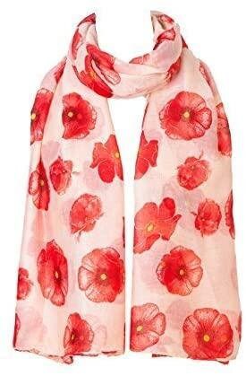 Poppy Flower Colourful Big Size Soft light Weight Remembrance Day  Scarf Sarong for ladies women girls perfect gift