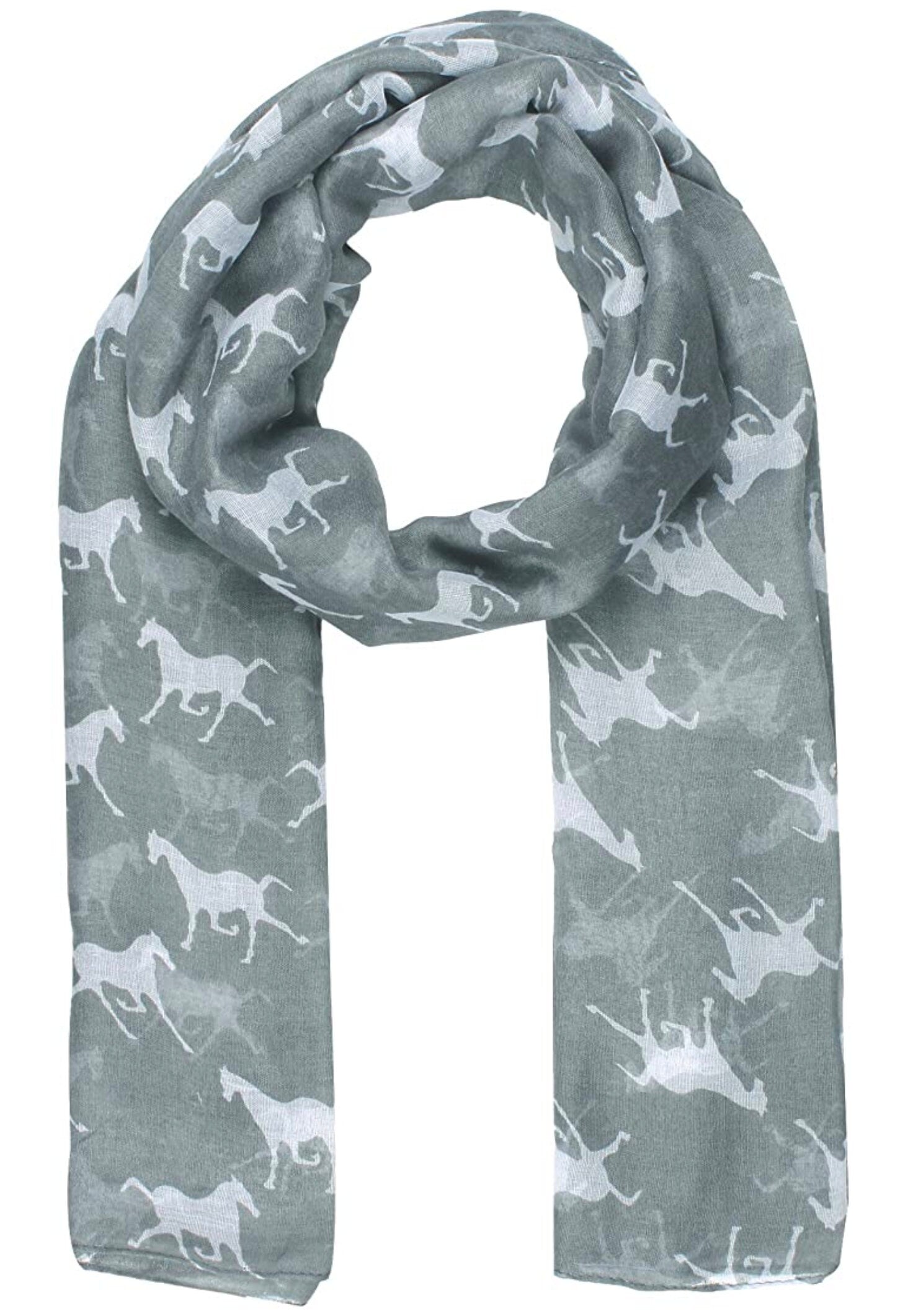 Horse Print Scarf Shawl Wrap Scarves For Women Ideal Gift