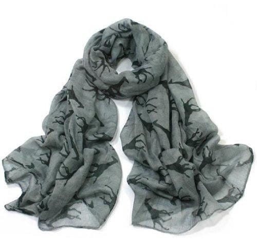 Giraffe Print Soft Celebrity Scarf Animal Fashion Large Long Shawl Scarves Available In Red Black Pink Yellow And Grey