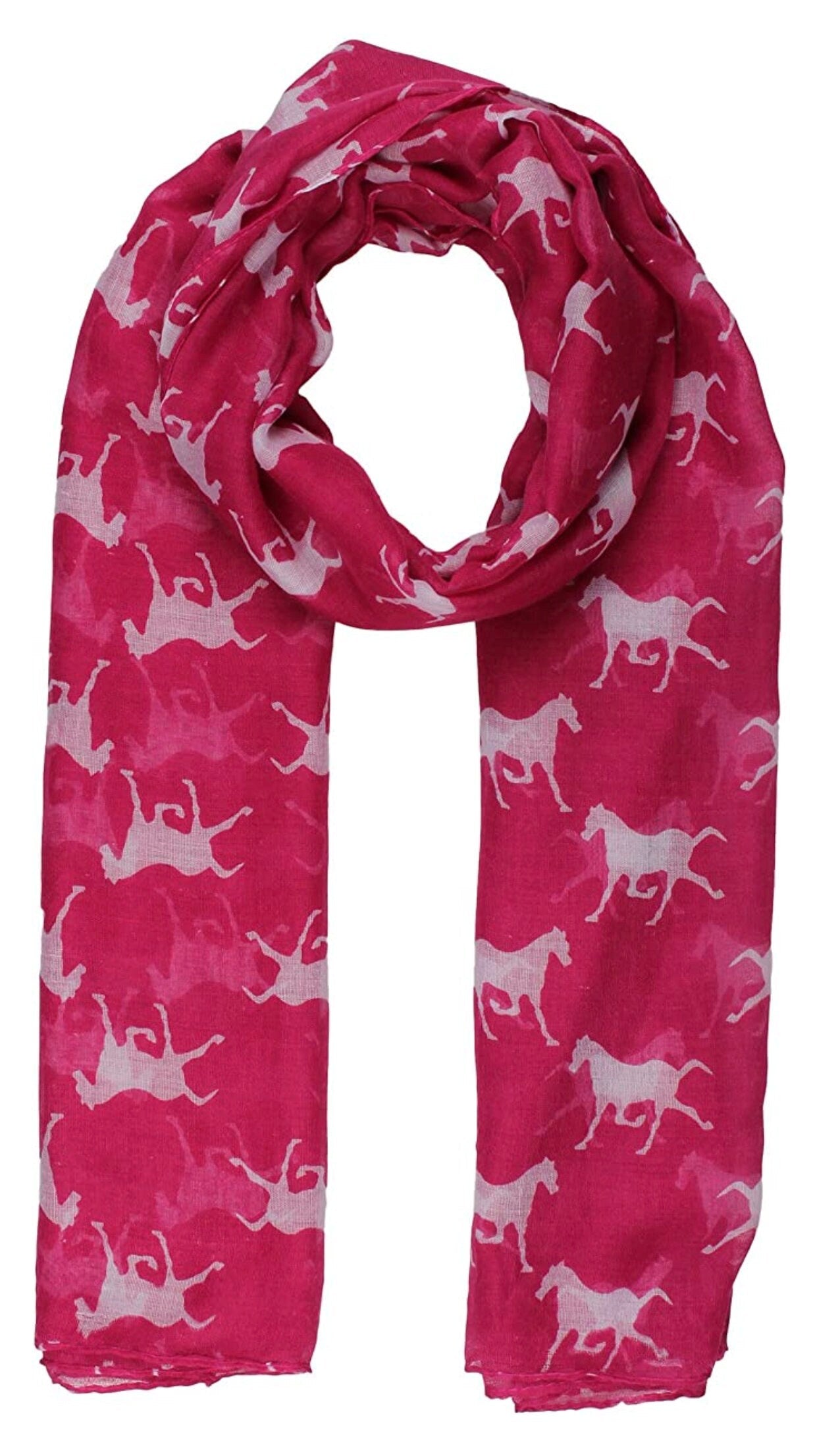 Horse Print Scarf Shawl Wrap Scarves For Women Ideal Gift