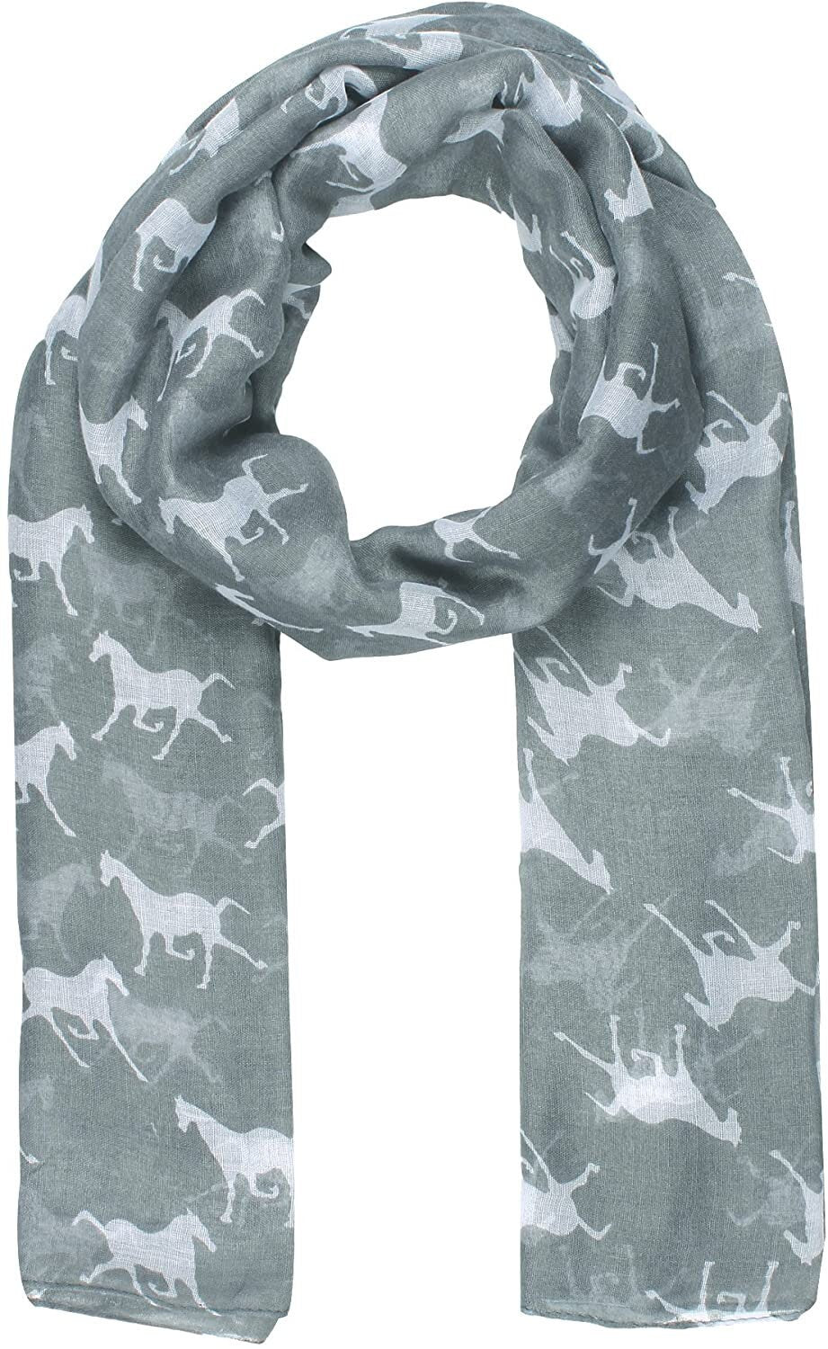 Horse Print Design Ladies Women Girls Scarves Shawl Wrap Maxi Scarf Sarong