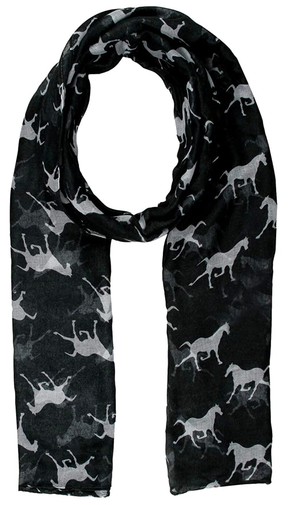 Horse Print Scarf Shawl Wrap Scarves For Women Ideal Gift