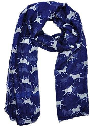 Horse Print Scarf Shawl Wrap Scarves For Women Ideal Gift