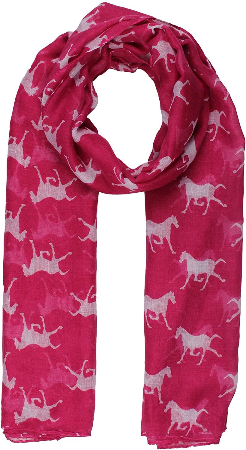 Horse Print Design Ladies Women Girls Scarves Shawl Wrap Maxi Scarf Sarong