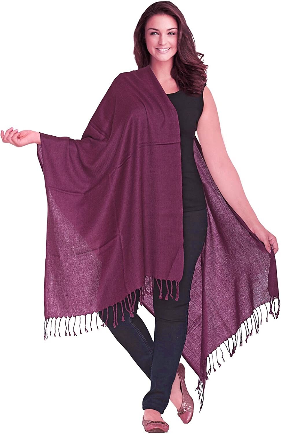 Luxurious Kashmiri 100% Fine Wool Pashmina Shawl Wrap Scarf