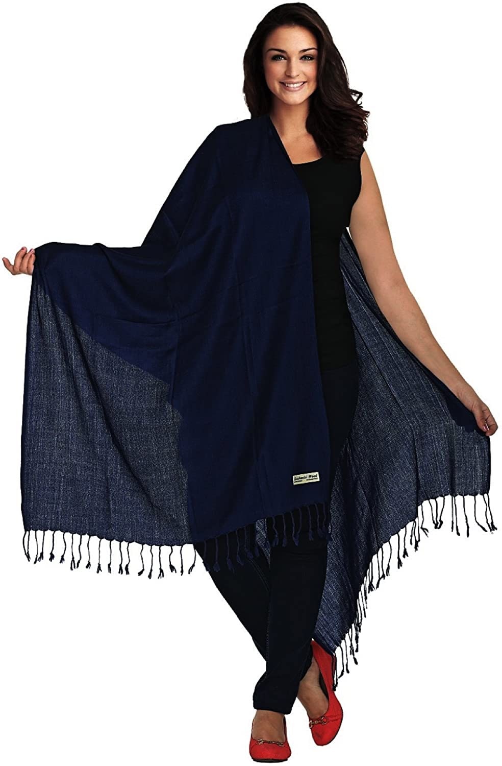 Luxurious Kashmiri 100% Fine Wool Pashmina Shawl Wrap Scarf