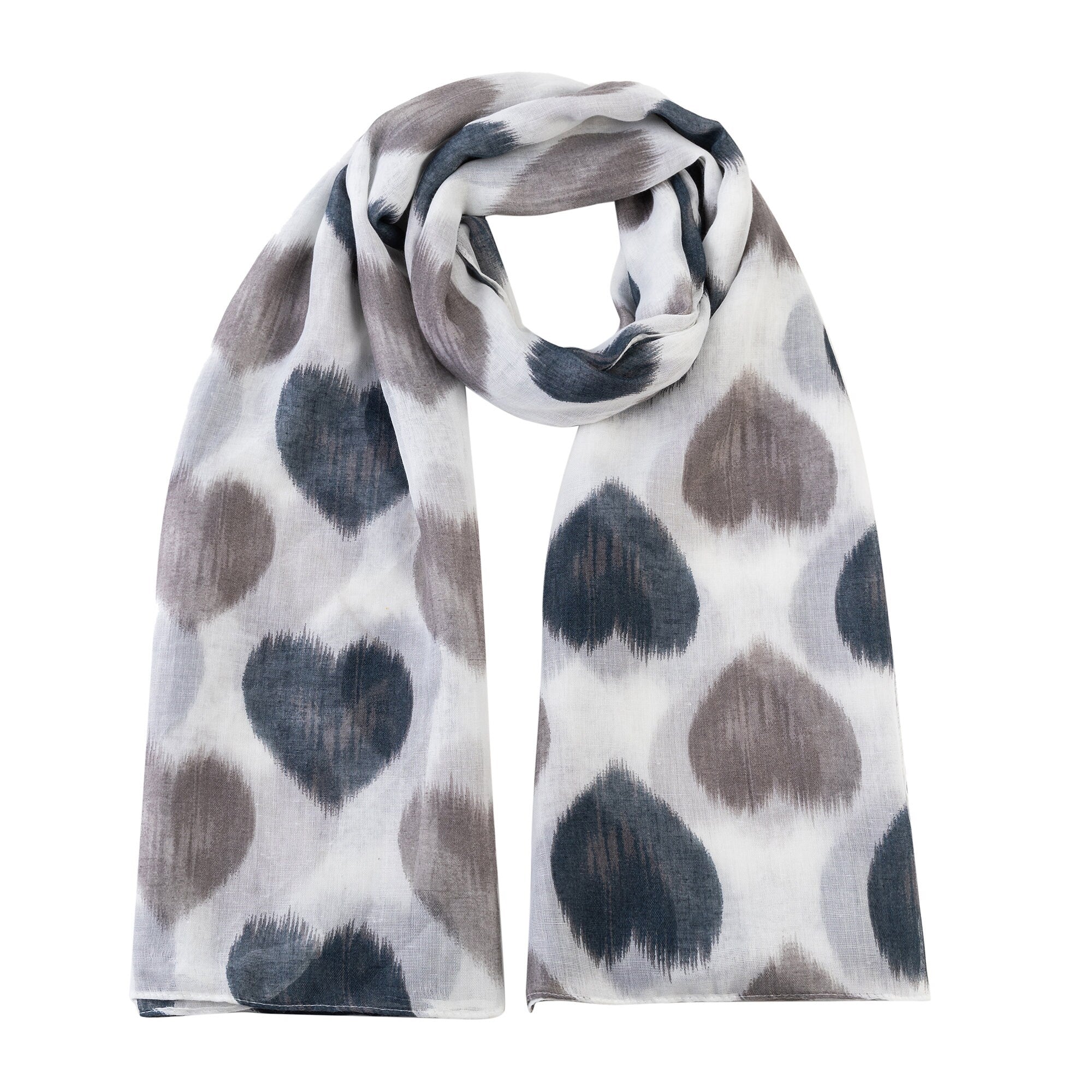 Heart Print Women Scarf Shawl Wrap Hijab Ladies Long