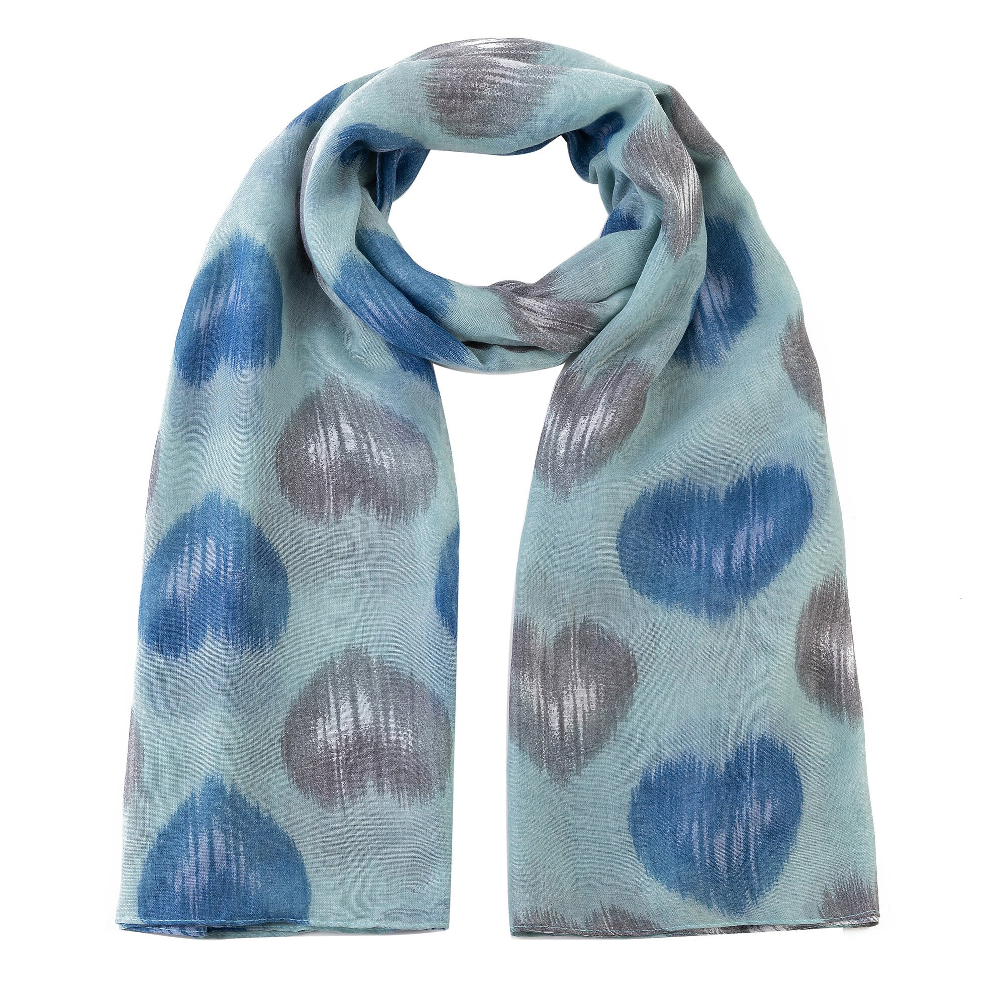 Heart Print Women Scarf Shawl Wrap Hijab Ladies Long